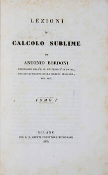 Lezioni di calcolo sublime.
