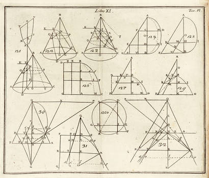 Elementi di matematica ne' quali sono con miglior ordine, e nuovo metodo dimostrate le più nobili, e necessarie proposizioni di Euclide, Apollonio, e Archimede...