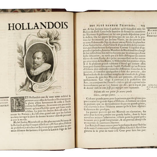 Supplement a l'Abrégé de la vie des plus fameaux Peintres, avec leurs portraits gravés en taille-douce, les indications de leurs principaux ouvrages, quelques réflexions sur leurs caractéres, et la maniere de connoître les desseins des grands maîtr