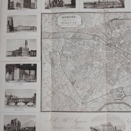 Pianta della Città di Firenze con le sue principali vedute.