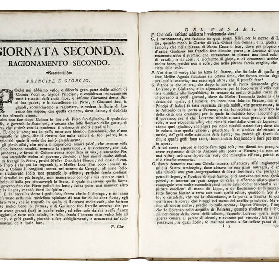 Ragionamenti, sopra le invenzioni da lui dipinte in Firenze nel Palazzo di Loro Altezze Serenissime con lo Illustriss. ed Eccellentiss. Signore D. Francesco Medici allora Principe di Firenze, insieme con la invenzione della pittura da lui cominciata nella