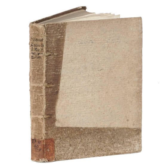 (Statuti). RACCOLTA di alcune notificazioni, editti, ed istruzioni pubblicate dal...cardinale Prospero Lambertini arcivescovo di Bologna...Volume Primo (su 5), compilato dal sacerdote Giambatista Scarselli.