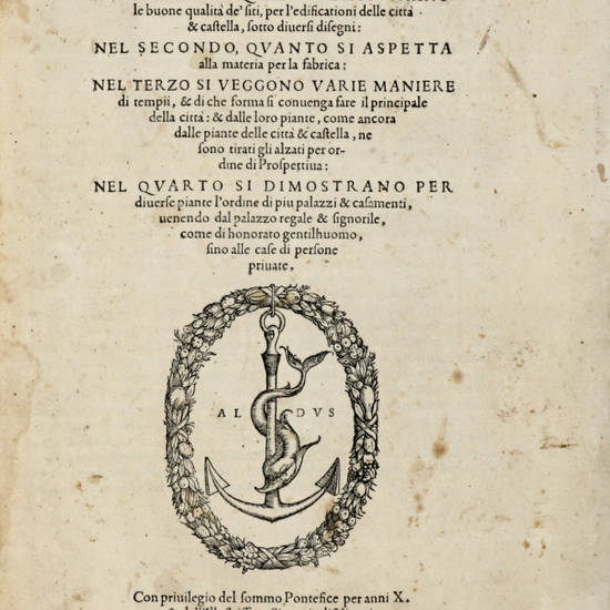 I quattro primi libri di Architettura di Pietro Cataneo Senese. I quattro primi libri di Architettura di Pietro Cataneo Senese.