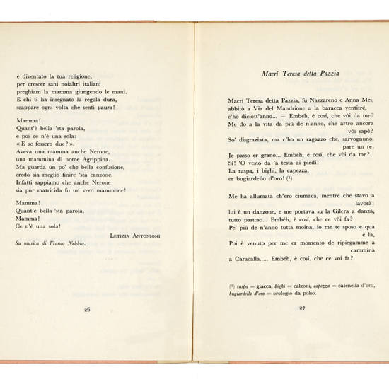 Giro a vuoto. Canzoni di Antonioni, Arbasino, Bassani, Cederna, Flaiano, Fortini, Mauri, Moravia, Negri, Parise, Pasolini, Patti e Soldati.