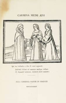 CARMINA Medii Aevi. (Ritmi latini medievali, trascelti da codici italiani da Francesco Novati).