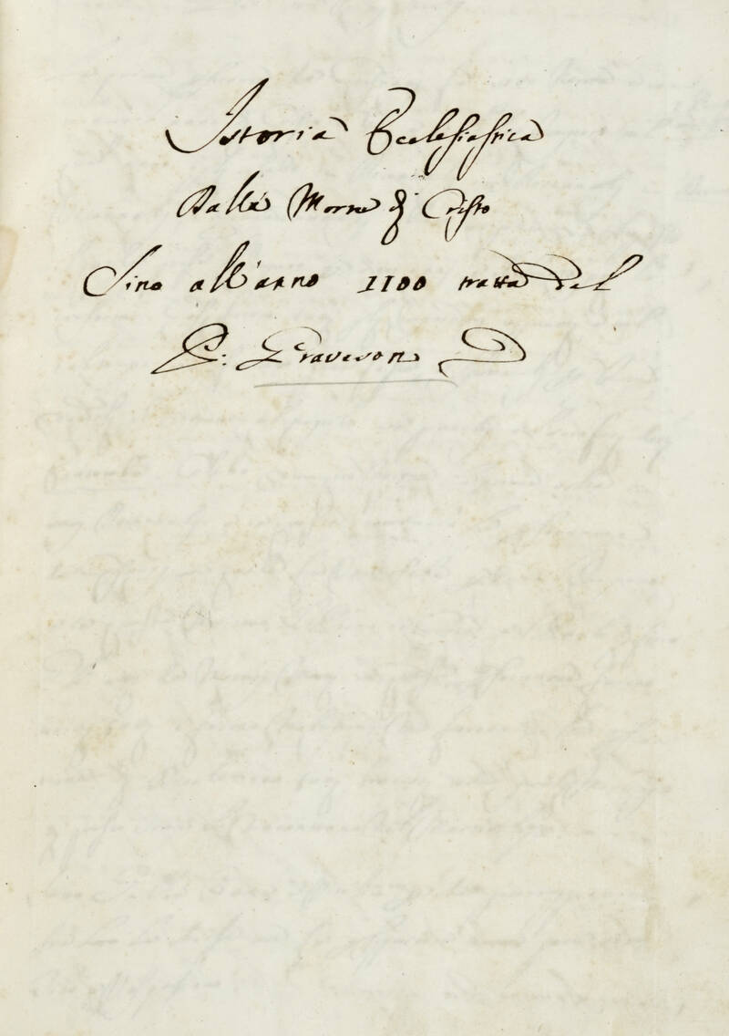 Istoria ecclesiastica dalla morte di Cristo sino all'anno 1100 tratta dal p. Graveson. Istoria ecclesiastica dalla morte di Cristo sino all'anno 1100 tratta dal p. Graveson.
