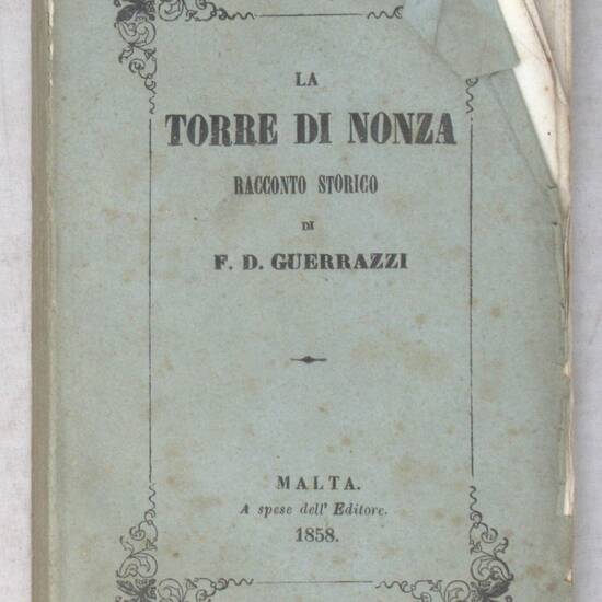 La Torre di Nonza. Racconto storico. La Torre di Nonza. Racconto storico.