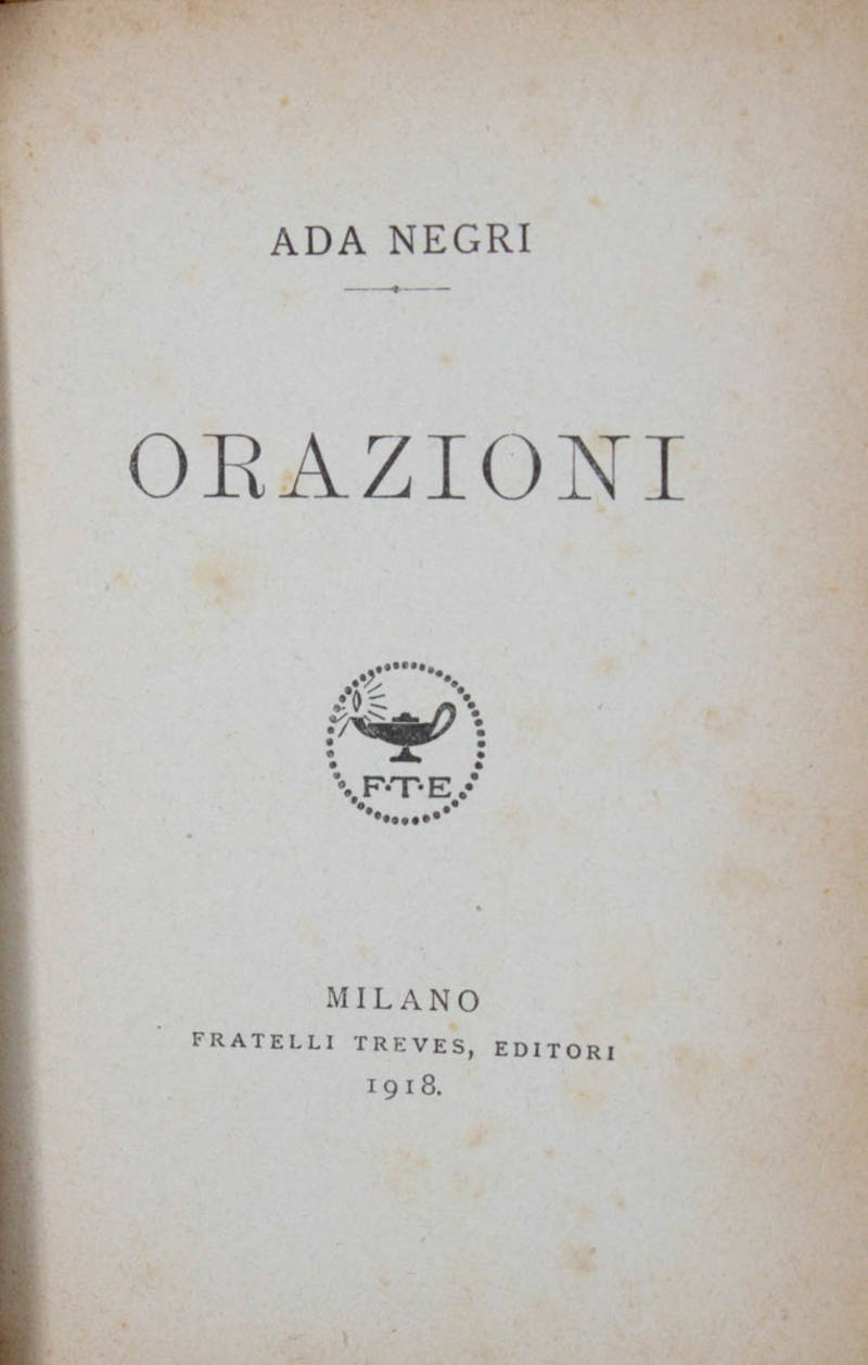 Orazioni.