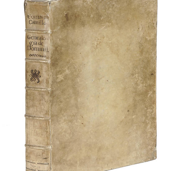 La Genealogia de Dominii. Instituzione politica.consacrata. All'eminentissimo.Giovanni Cardinale Delfino...