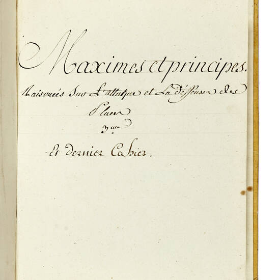 (Traité elementaire d'art militaire, et de fortification): I°) De la fortification de la campagne. Cahier 1-3 (Segnati: III f. 25.26.27). II°) De principes de la Castrametation. Cahier 1-3 (Segnati: III f. 28.29.30). III°) Maximes et principes raisson (Traité elementaire d'art militaire, et de fortification): I°) De la fortification de la campagne. Cahier 1-3 (Segnati: III f. 25.26.27). II°) De principes de la Castrametation. Cahier 1-3 (Segnati: III f. 28.29.30). III°) Maximes et principes raisson