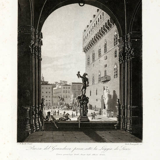 La piazza del Granduca di Firenze co' suoi monumenti...disegnati da Francesco Pieraccini e incisi da Gio.Paolo Lasinio...