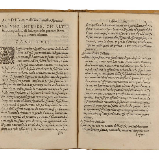 Trattato...in due libri diviso, nel quale co'l mezo di cinquanta casi vien posto in atto prattico il modo di ridurre à pace ogni sorte di privata inimicitia, nata per cagione d'honore... Trattato...in due libri diviso, nel quale co'l mezo di cinquanta casi vien posto in atto prattico il modo di ridurre à pace ogni sorte di privata inimicitia, nata per cagione d'honore...