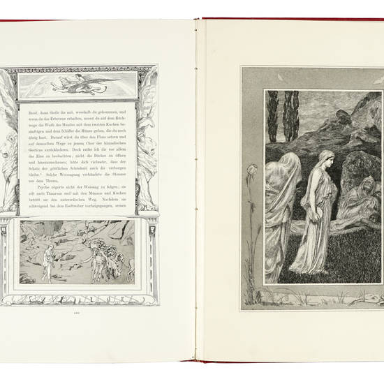Amor und Psyche. Ein Märchen des Apulejus. Aus dem Lateinischen von Reonhold Jachmann. Illustrirt in 46 Original-Radirungen und Ornamentiert von Max Klinger. (E.-F. Opus 5).