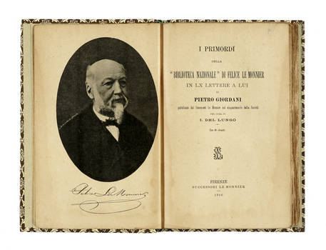 I primordi della "Biblioteca Nazionale" di Felice Le Monnier in LX lettere a lui...per cura di I. Del Lungo.