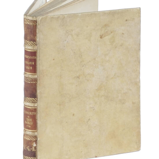 Interpretatio variarium legum, quae in Universitatibus partim mattutinis partim vespertinis oris in ordinariis lectionibus explicatur Auctore Iacopo Cincio Romano I. V. D. et in patrio Archigimnasio in primaria sede professore vespertino. Anno 1728.