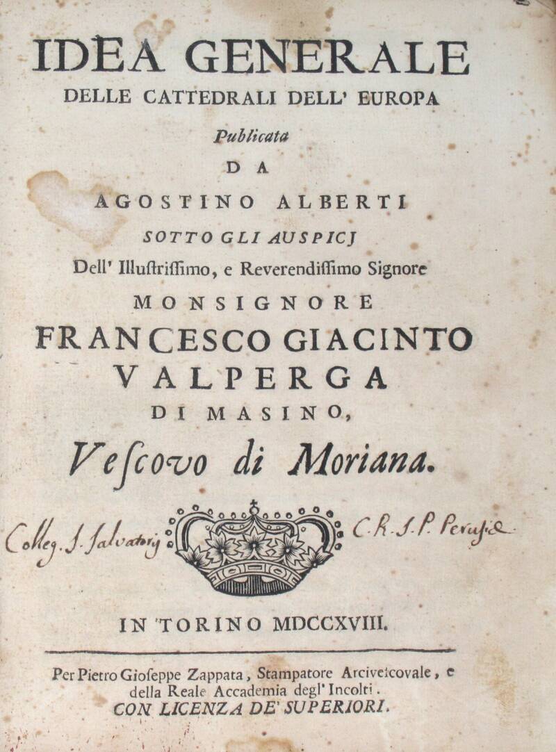 Idea generale delle cattedrali dell'Europa.