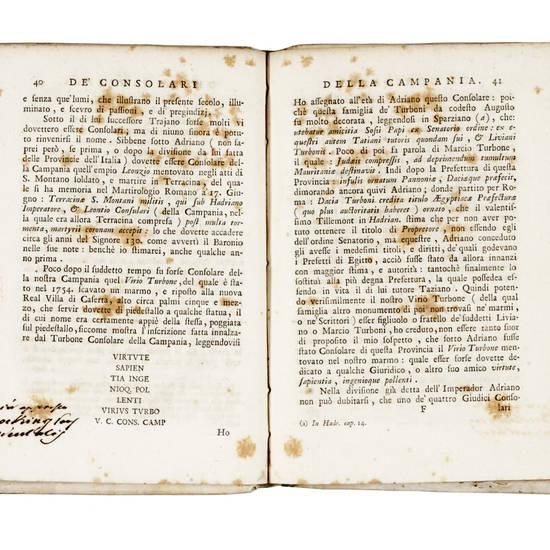 De' Consolari della Provincia della Campania. Dissertazione...