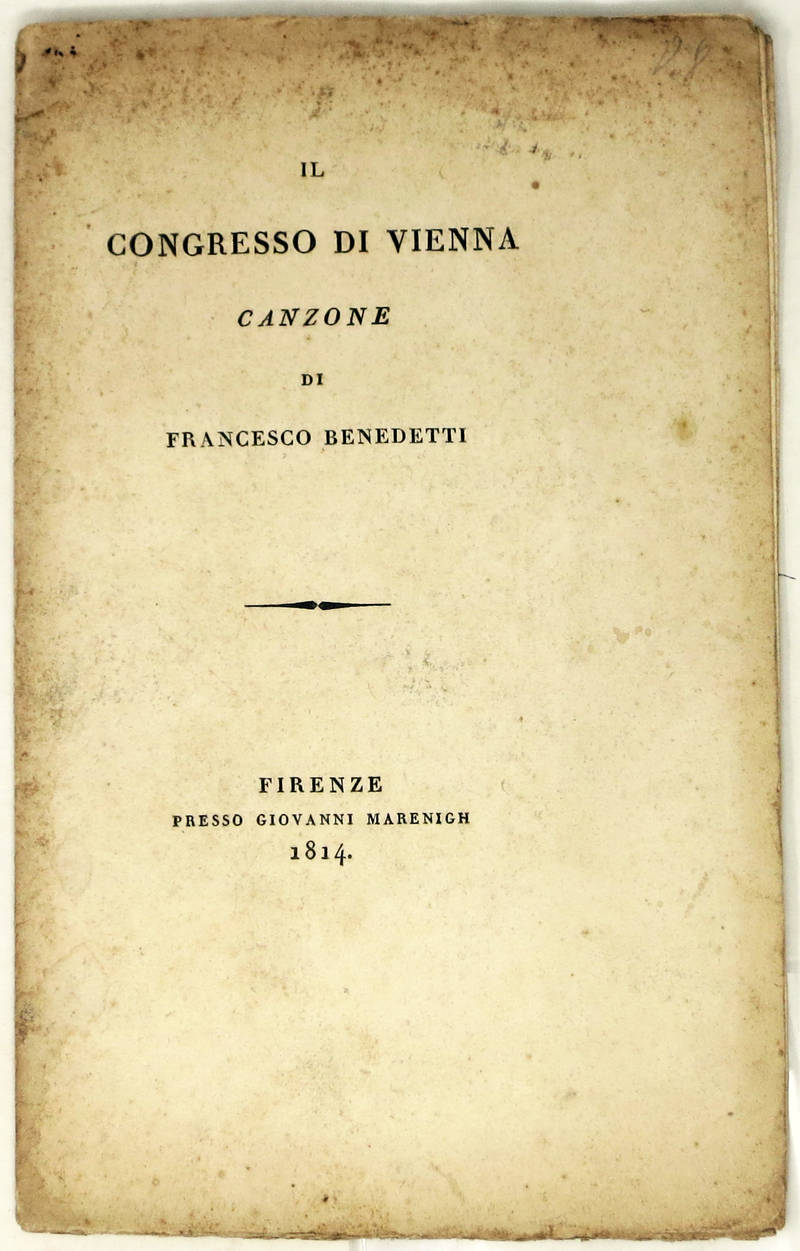 Il Congresso di Vienna. Canzone.
