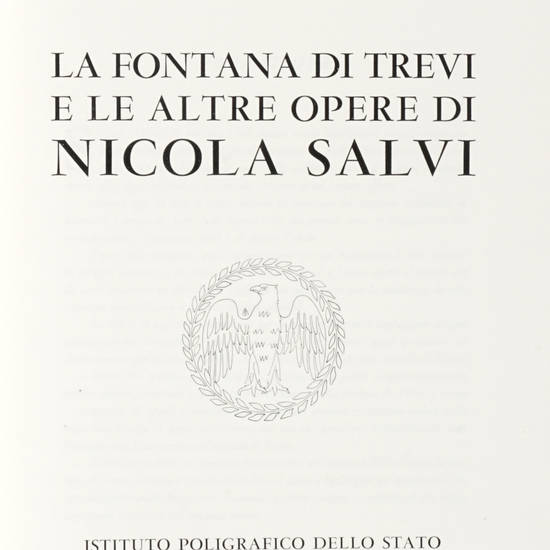 La Fontana di Trevi e le altre opere di Nicola Salvi.