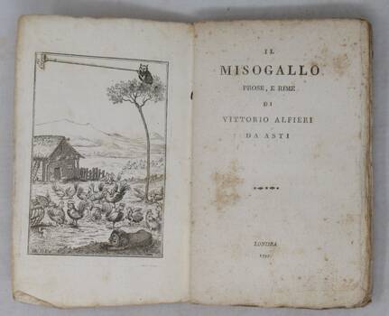 Il / Misogallo / Prose, E Rime / Di / Vittorio Alfieri / da Asti.