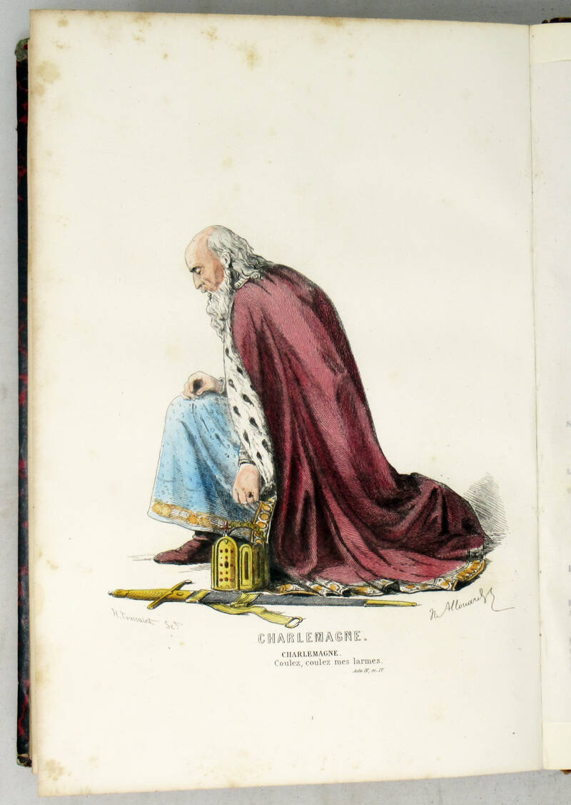 THEATRE (Le) inédit du XIX.e siècle. Recueil de pièces de divers auteurs...et orné de 13 magnifiques eaux-fortes par MM. Teyssonnières, Toussaint, Lallemand et Gaujean d'après les dessins de M. Henri Allouard.