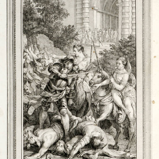 Roland Furieux. Poême heroique. Traduction Nouvelle, par M. D'Ussieux. (Tome I-IV).