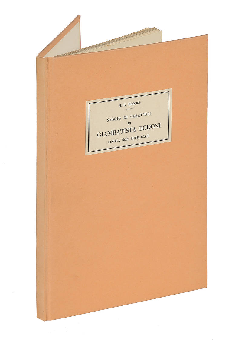 Saggio di caratteri di Giambattista Bodoni sinora non pubblicati.