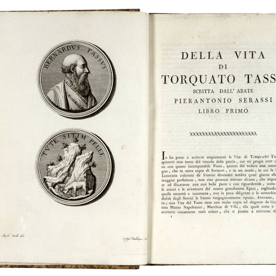 La Vita di Torquato Tasso. Seconda edizione corretta ed accresciuta. La Vita di Torquato Tasso. Seconda edizione corretta ed accresciuta.