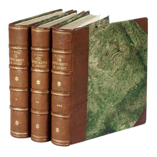 Les instruments a archet-Les feseurs, les jouers d'instruments leur histoire sur le continent européen, suivi d'un Catalogue général de la musique de chambre. Orné se planches gravé à l'eau-forte par Fréderic Hillemacher. Les instruments a archet-Les feseurs, les jouers d'instruments leur histoire sur le continent européen, suivi d'un Catalogue général de la musique de chambre. Orné se planches gravé à l'eau-forte par Fréderic Hillemacher.