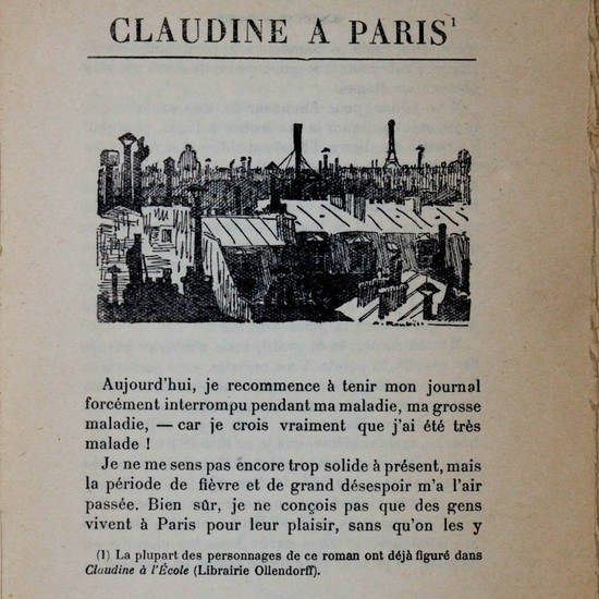 Claudine à Paris. Illustrations de A. Roubille. Claudine à Paris. Illustrations de A. Roubille.