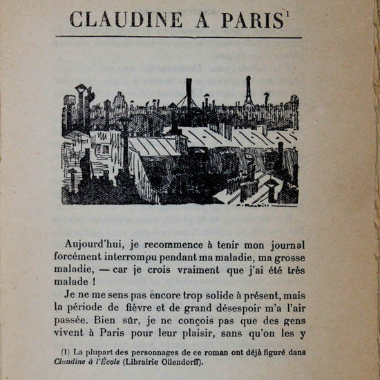 Claudine à Paris. Illustrations de A. Roubille.