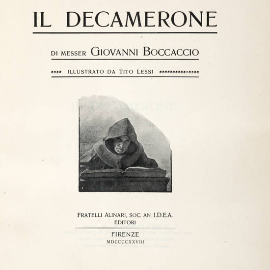 Il Decamerone..., illustrato da Tito Lessi. Giornata Prima (-Decima).