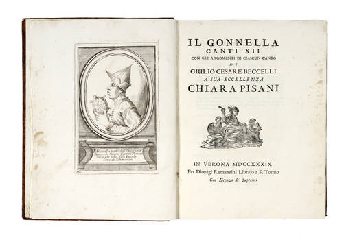Il Gonnella Canti XII con gli argomenti di ciascun canto...A sua Eccellenza Chiara Pisani.