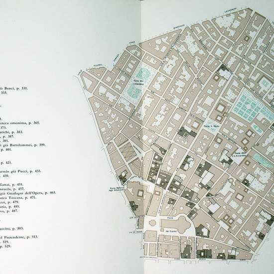 I palazzi di Firenze nella storia e nell'arte. Firenze, Cassa di Risparmio, 1972.