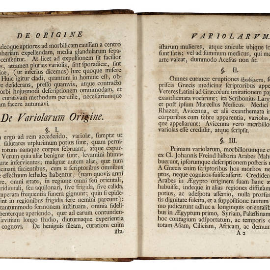 De Variolis et Morbillis Tractatus phisico-mechanicus ...serenissimo regio electorali Principi Friderico Christiano dicatus.