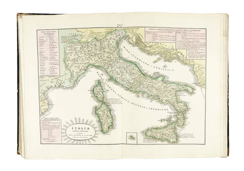 Atlante storico, geografico, genealogico, cronologico e letterario [...] in ogni sua parte corretto, ampliato e proseguito sino all'anno corrente.
