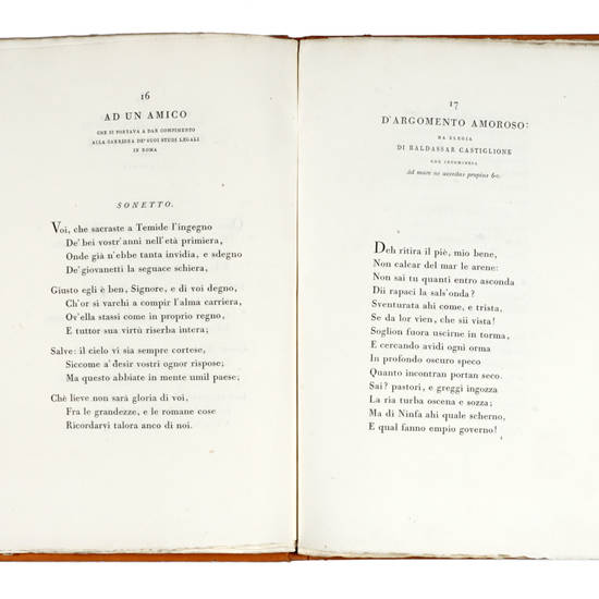 Rime/ Di/ Francesco/ E/ Vincenzo-Paolo/ Fratelli/ Rusconi/ Di Cento/ (Seguita epigrafe).