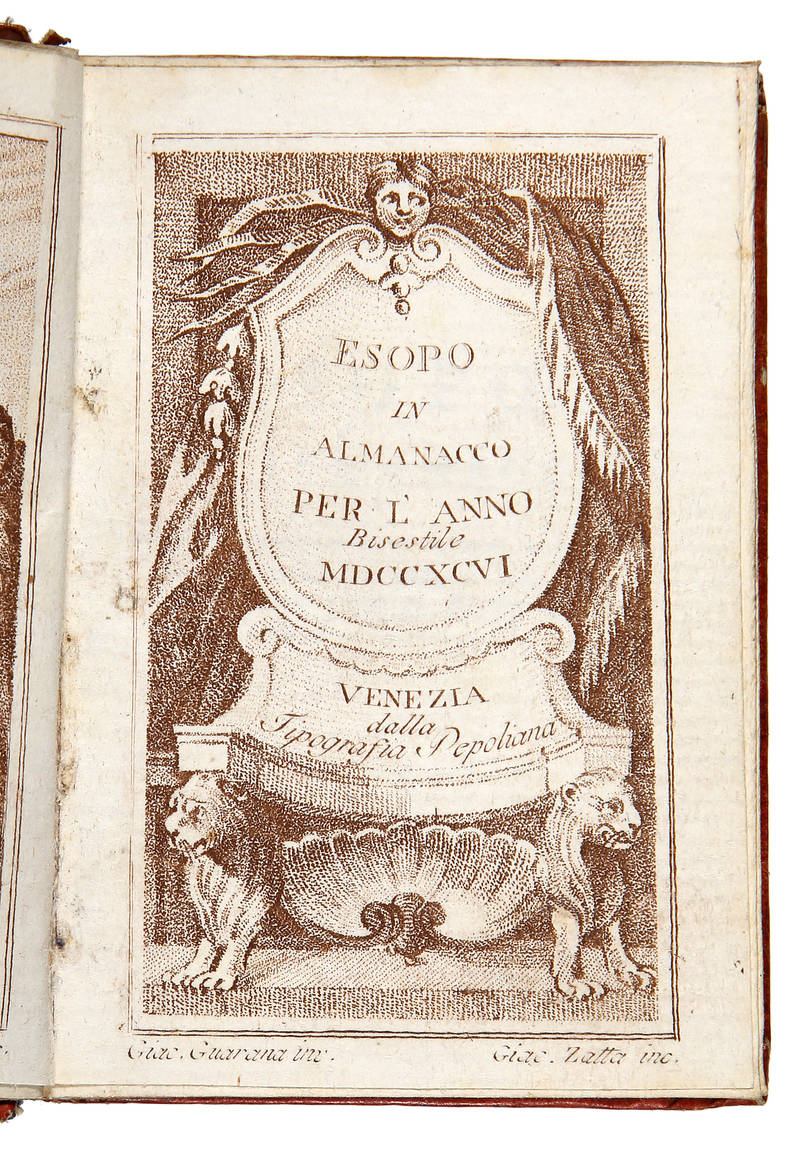 ESOPO/ In/ Almanacco/ Per L'Anno/ Bisestile/ MDCCXCVI/.