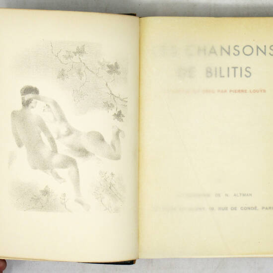 Les chansons de Bilitis. Traduites du grec par Pierre Louÿs. Lithographie de N. Altman. Les chansons de Bilitis. Traduites du grec par Pierre Louÿs. Lithographie de N. Altman.