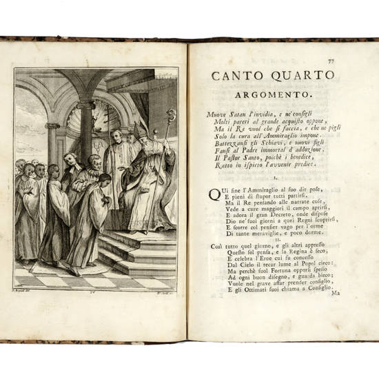 L'Ammiraglio dell'Indie o sia le gesta di Cristoforo Colombo scuopritor dell'America. Poema di Ormildo Emeressio Pastor Arcade. Adornato con figure in rame.