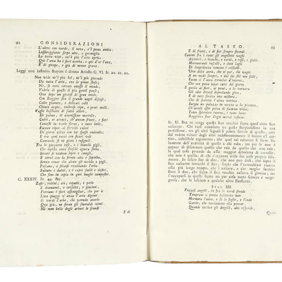 Considerazioni al Tasso....e Discorso di Giuseppe Iseo sopra il poema di M.Torquato Tasso....