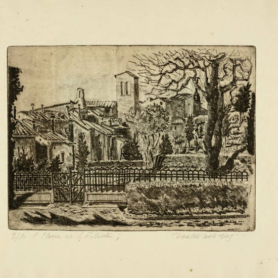 Letture di Firenze. 12 Acqueforti Originali di Osvaldo Tordi.