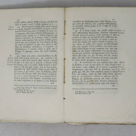 Delle porpore e delle materie vestiarie presso gli antichi. Dissertazione episolare. Delle porpore e delle materie vestiarie presso gli antichi. Dissertazione episolare.