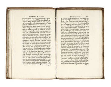 Specimen Historiae Litterariae Florentinae...Sive Vitae Dantis, Petrarchae, ac Boccaccii... Recensente Laurentio Mehus...