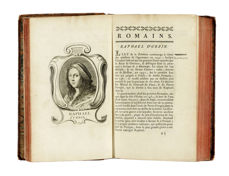 Abrégé de la vie des plus fameux peintres, avec leurs portraits gravés en taille-douce, les indications de leurs principaux ouvrages, quelques réflexions sur leurs caractères, et la maniere de connoître les desseins et les tableaux des grands maîtr