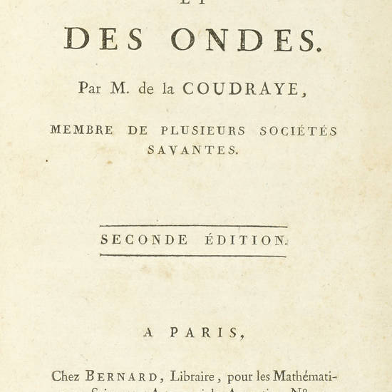 Theorie des vents et des ondes.