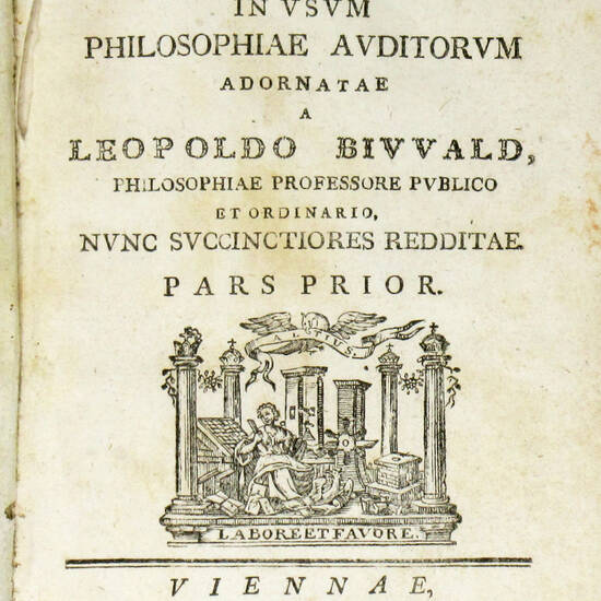 Institutiones physicae in usum philosophiae auditorum adornatae.