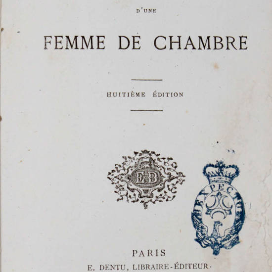 Mémoires d'une femme de chambre. Huitième édition.