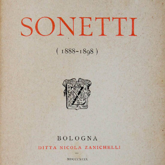 Sonetti (1888-1898).