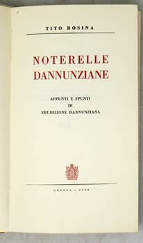 Noterelle Dannunziane.